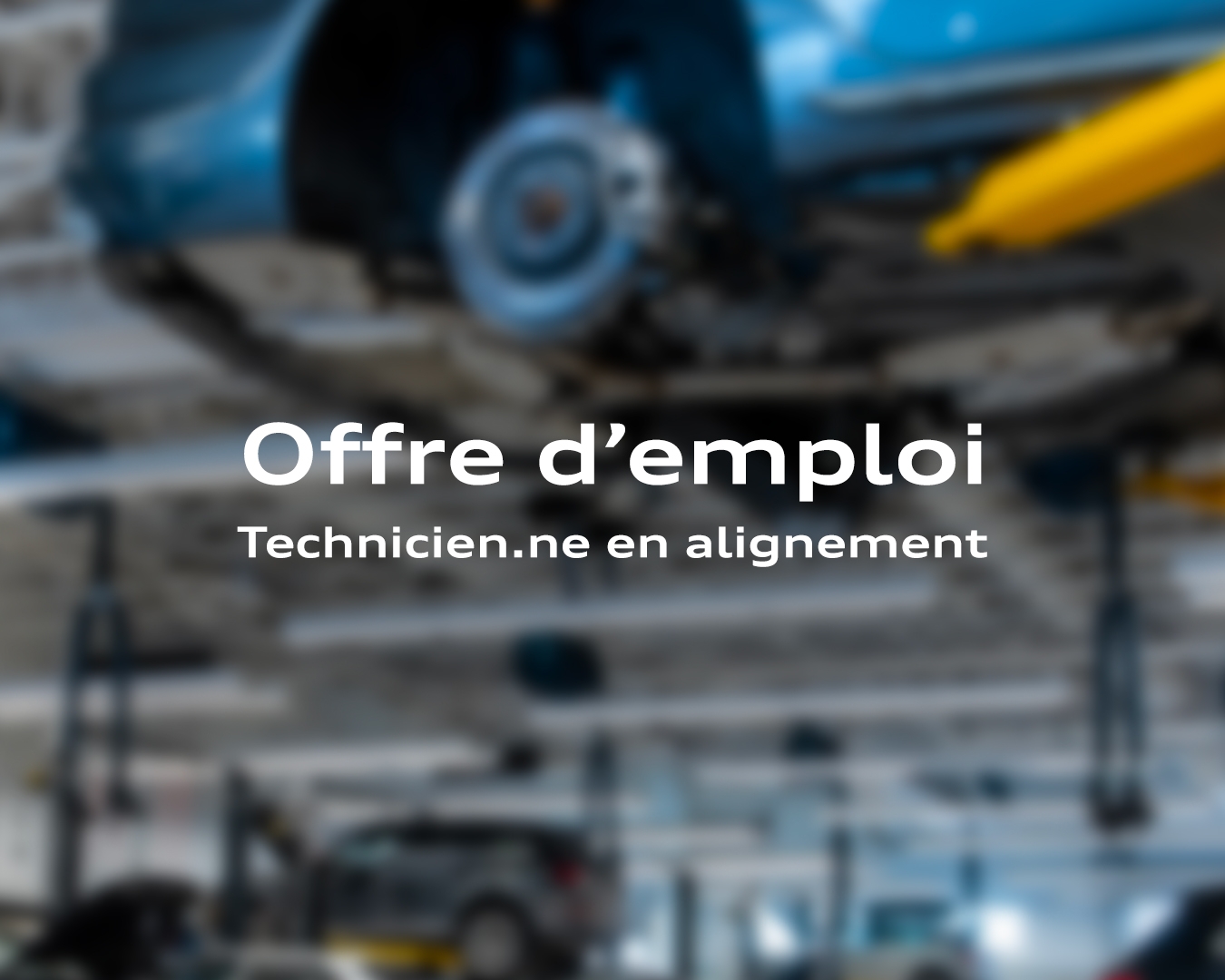 Technicien.ne en alignement - Image de bannière